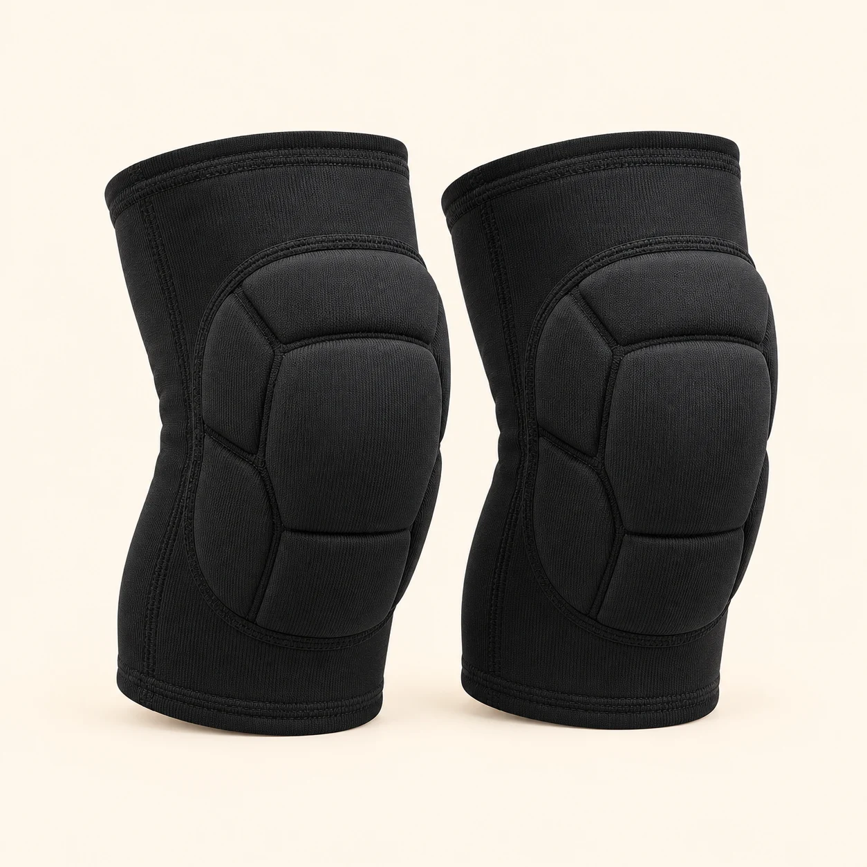 Padded knee-sleeve pair
